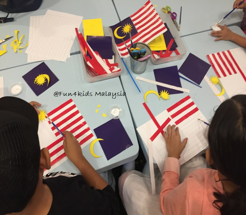 Malaysian Flag Making