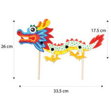 chinese new year dragon puppet craft