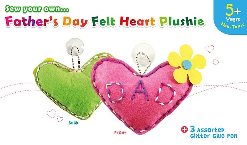 Father's Day Heart Shaped Plushie