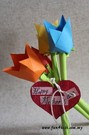 origami tulip mother's day craft