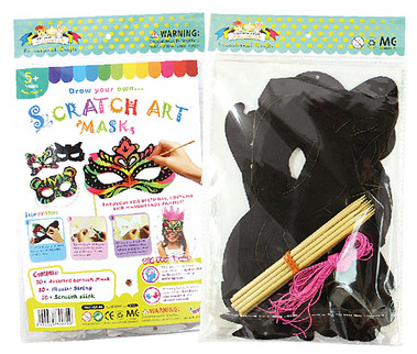 Scratch Art Party Mask