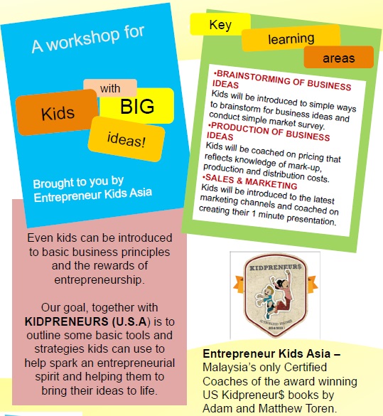 Entrepreneur Kids Asia Holiday Program