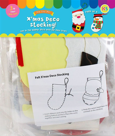 Felt Christmas Stocking Hanging Kit