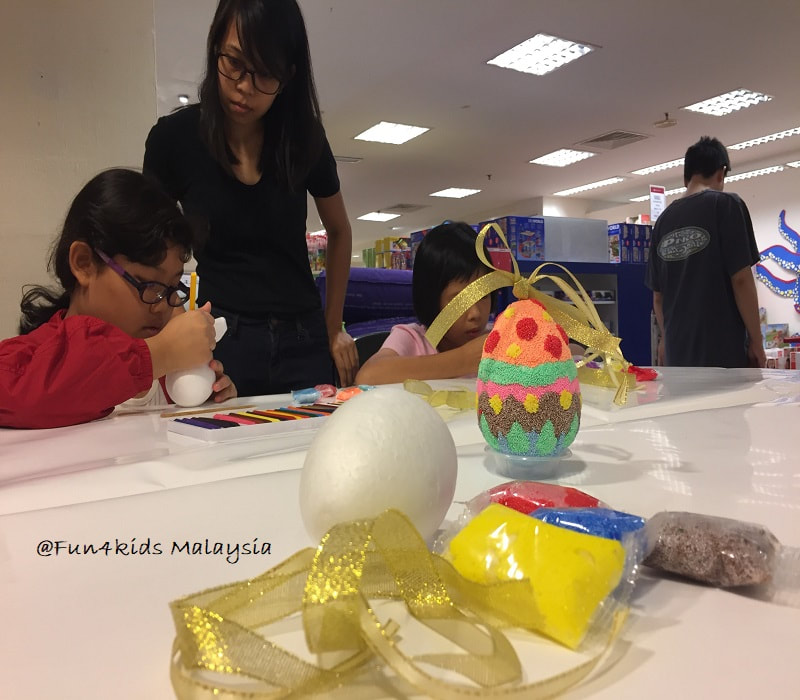 Easter Egg Decoration With Clay