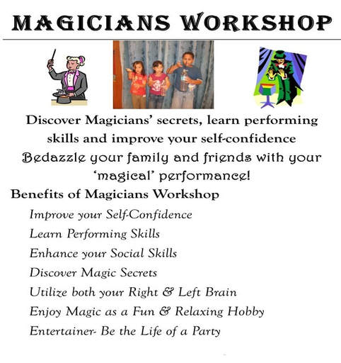 magician workshop holiday program