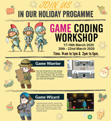 game coding holiday program