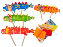 chinese new year paper cup dragon dance kit