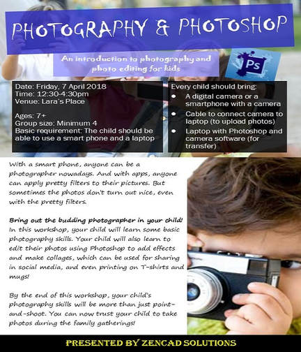 photography & photoshop holiday program