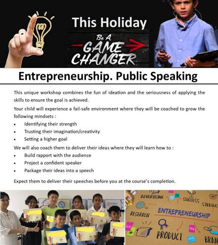 entrepreneurship & public speaking holiday program
