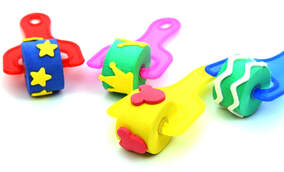 roller paint sponges with shapes