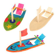wooden boat painting kit