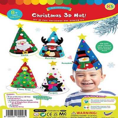 Felt Christmas 3D Hat Kit