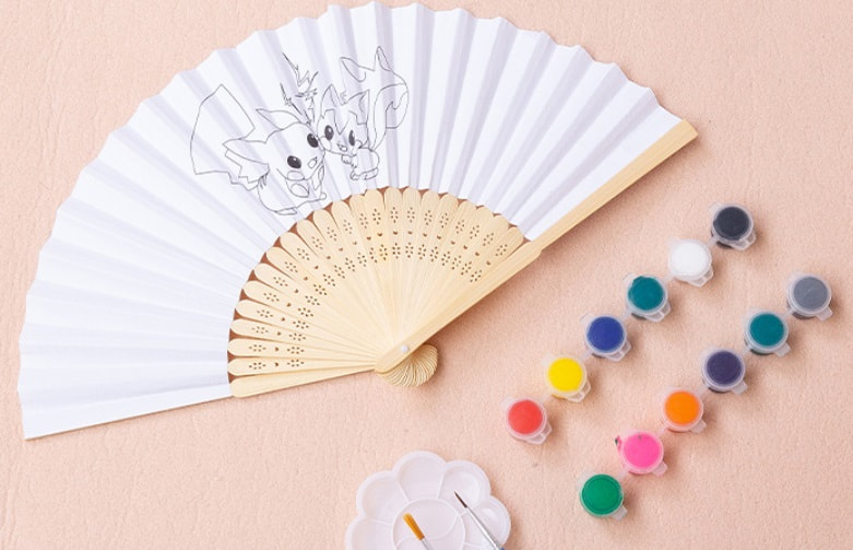 chinese paper fan painting kit