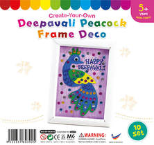 Deepavali Peacock Card Frame