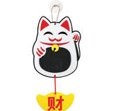 Felt Chinese New Year Fortune Cat Hanger Pack of 5