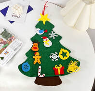 diy fabric christmas tree decoration kit