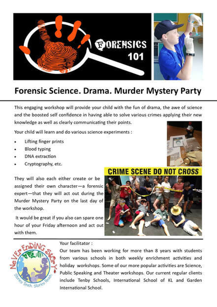 Forensic Science Holiday Program