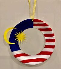 Malaysian Flag Hanging Display ​