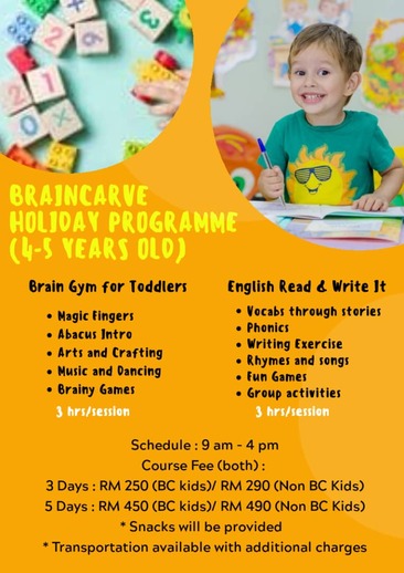 braincarve junior holiday program
