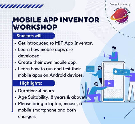 MIT app inventor mobile app workshop