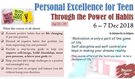 teens personal excellence workshop