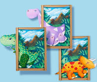 dinosaur frame painting