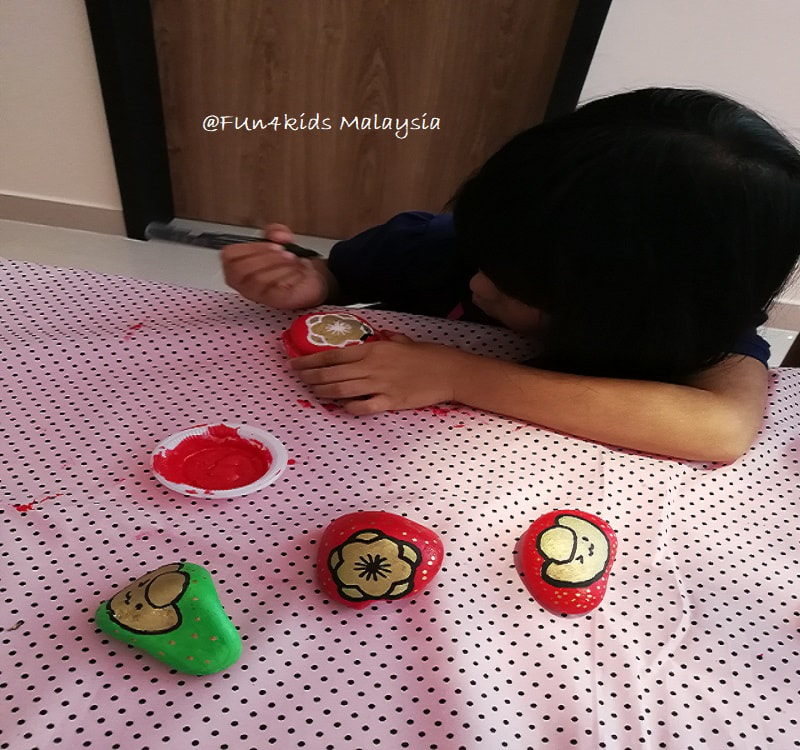 chinese new year Rock Painting