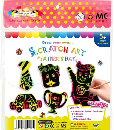 Scratch Art Father's Day Kit